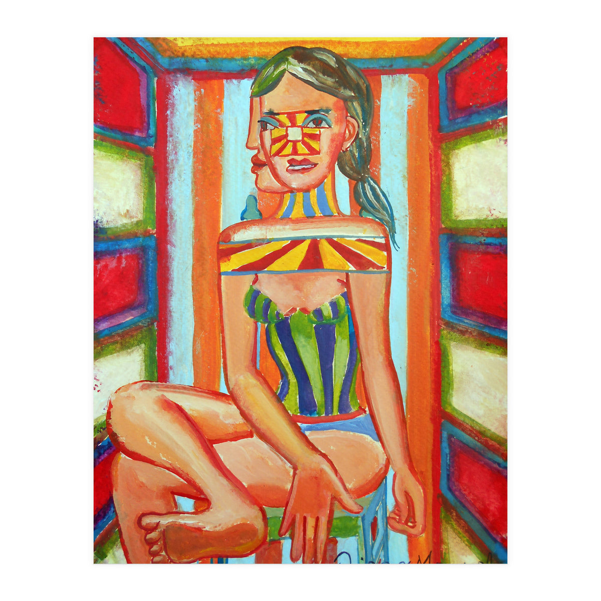 Mujer En La Silla 10 (Print Only)