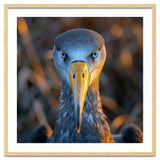 Great Blue Heron Closeup Dramatic Portrait thumbnail