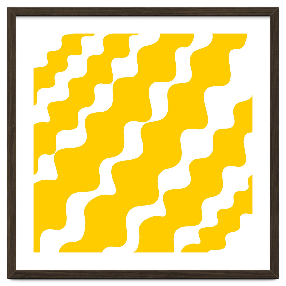 Yellow Wavy Pattern