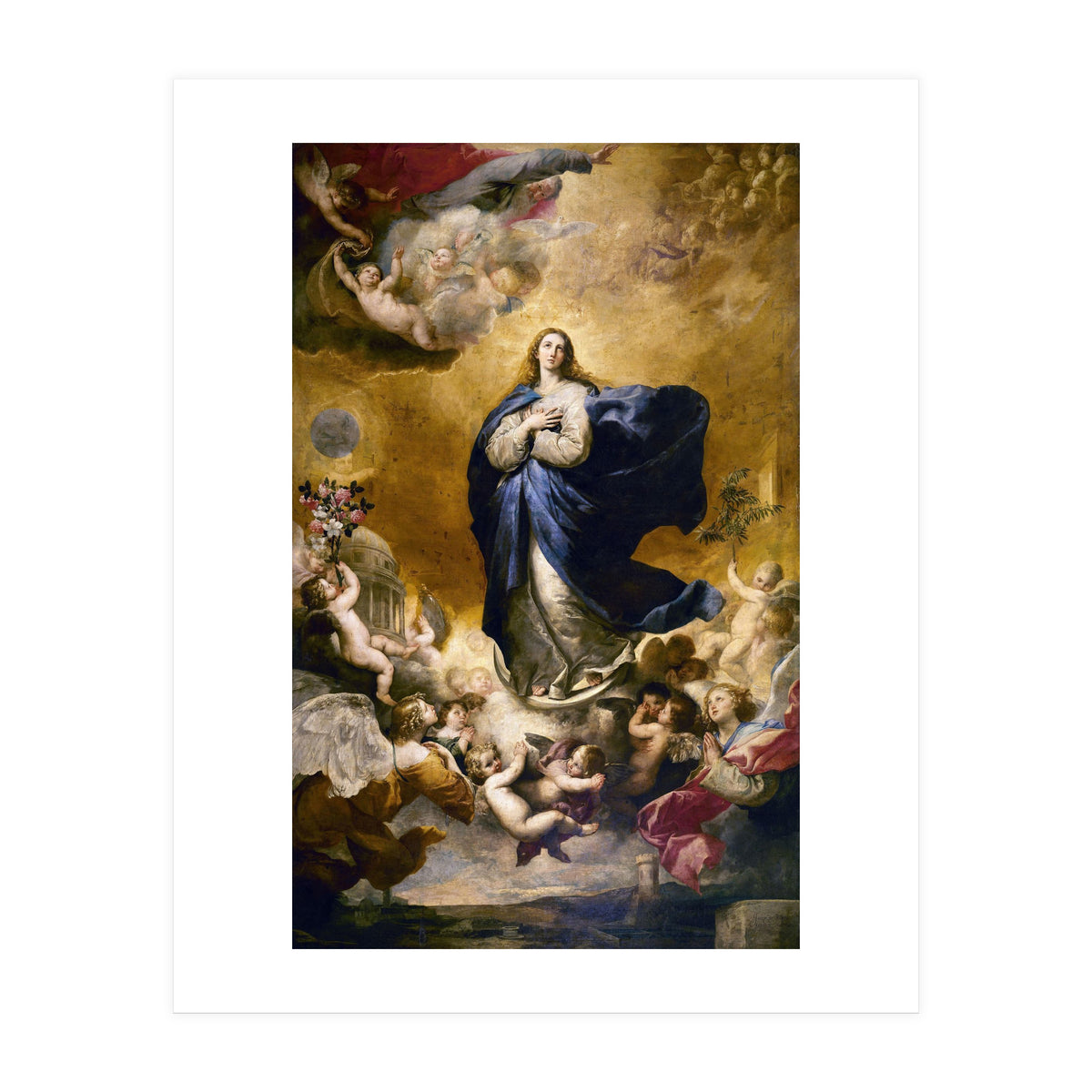 Immaculate Conception. Painted in Naples in 1635. Salamanca, Las Agostinas Church. JUSEPE DE RIBERA. (Print Only)