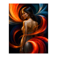 The Beauty of a Woman in an Exotic Pose (Print Only)