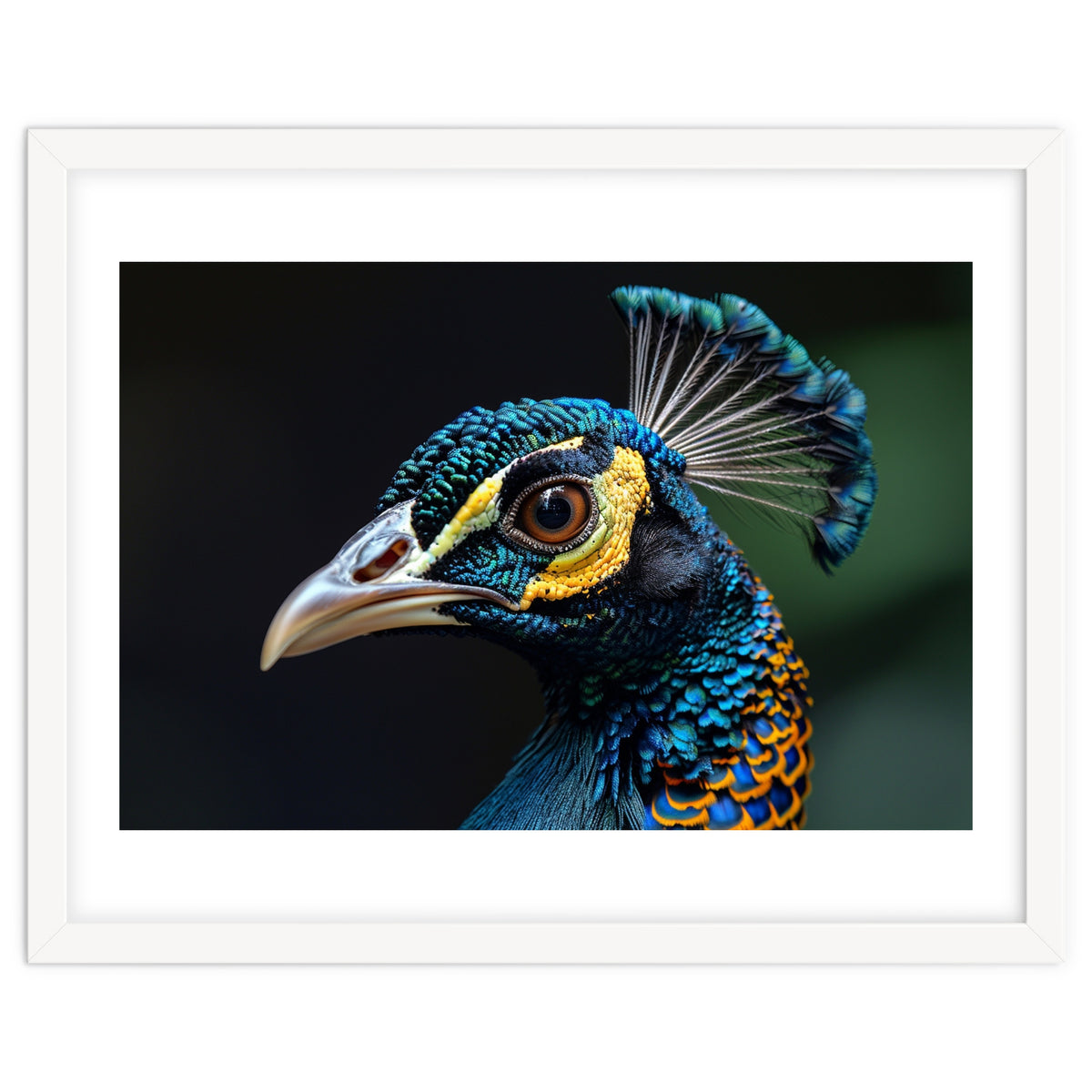 Close-up of a Peacock’s Head