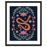 Cute Floral Snake