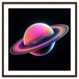 Neon Nebula Planet: Surreal Cosmic Illustration thumbnail