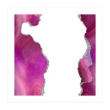 Magenta & Silver Agate Texture 06  (Print Only) thumbnail