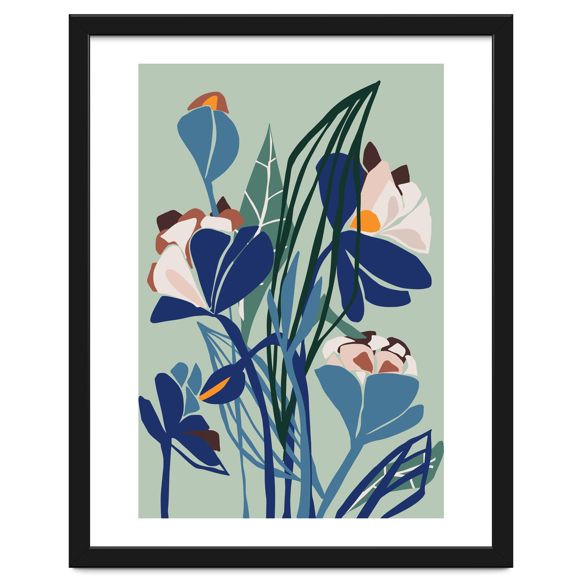 Florals At Night – Modern Illustration Light