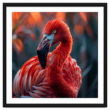 Vibrant Flamingo Close Up Portrait Outdoor Nature thumbnail