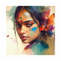 Butterfly Whisper Hindu Portrait (Print Only)