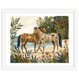 Horses In Blooming Paradise thumbnail