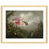 Martin Johnson Heade (Lumberville, 1819-St. Augustine, 1904). Orchid and Hummingbird near a Water... thumbnail