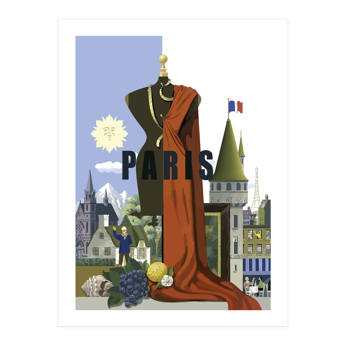 Paris Collage (Print Only)
