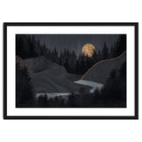 Abstract Landscape Midnight Moon thumbnail