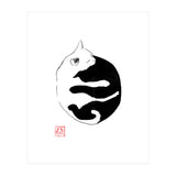 Ying yang Cat (Print Only) thumbnail