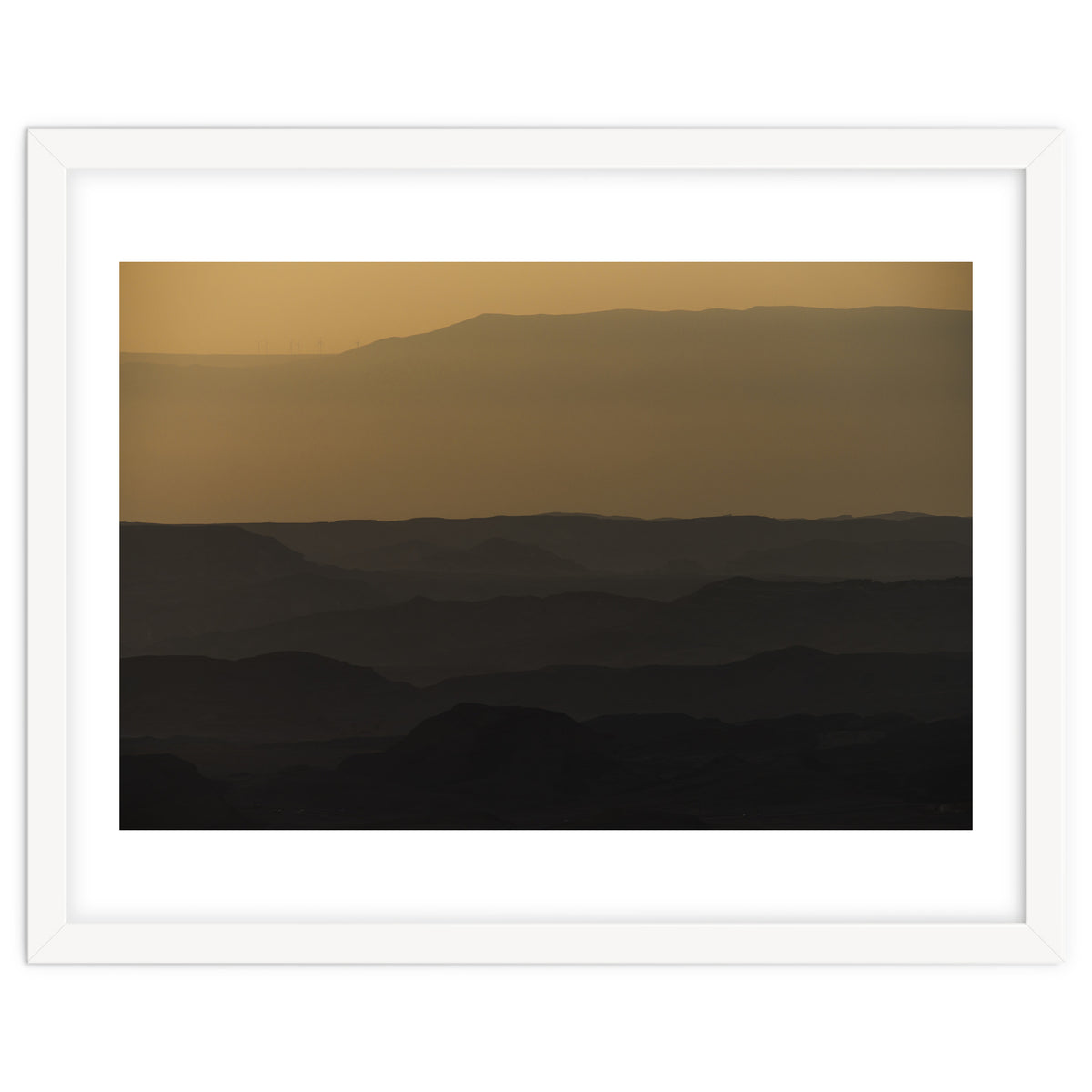 Sunrise over Ramon crater #2