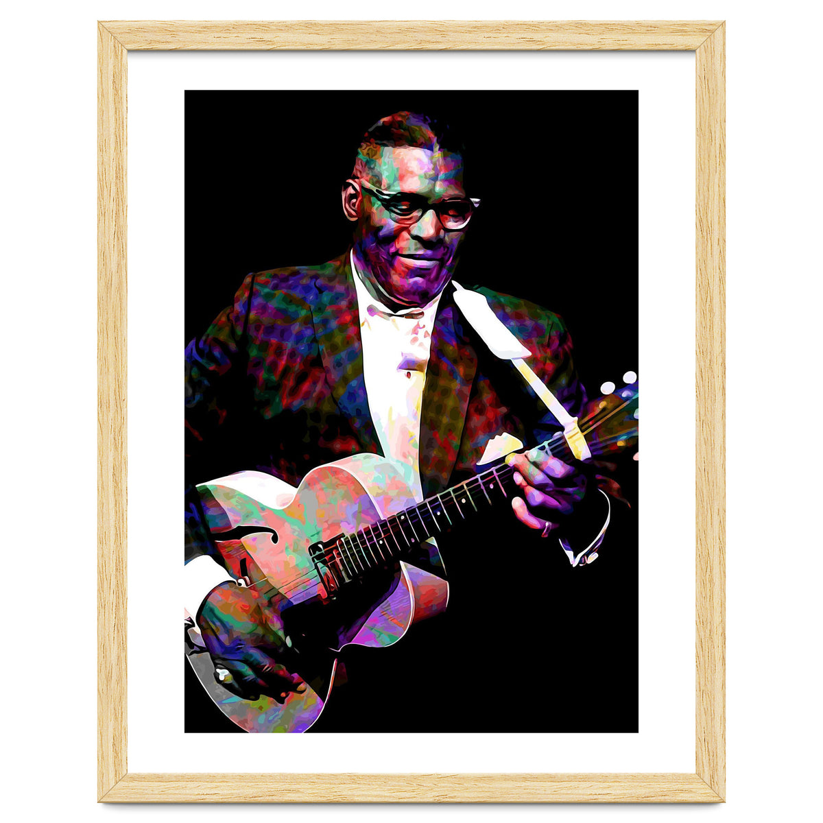 Howlin Wolf American Blues Guitarist Colorful