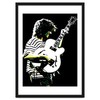 Pat Metheny American Jazz Guitarist Legend in Pop Art