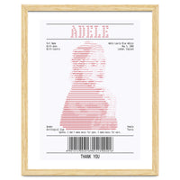 Receipt Art Adele Red