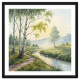 Birch Grove Serenity: A Meadow Wildflower Path thumbnail