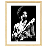Stanley Clarke American Bassist in Grayscale thumbnail