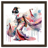 Geisha Dancer With Flowing Kimono thumbnail