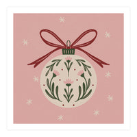 Christmas Flower Globe (Print Only)