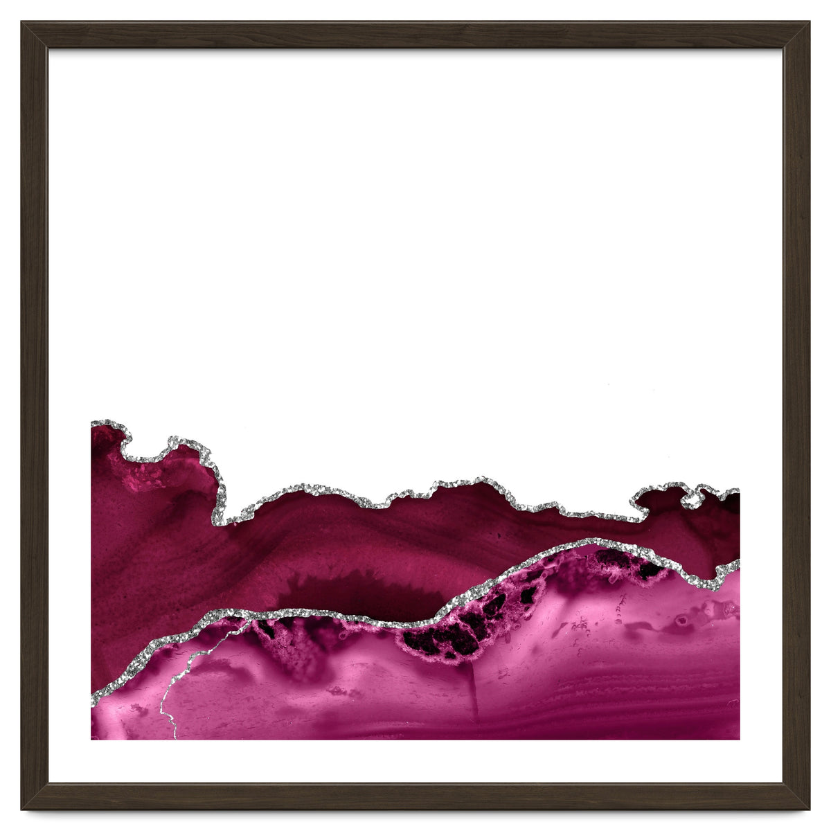 Burgundy & Silver Agate Texture 16