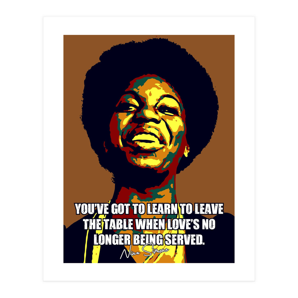 Nina Simone Music Legend (Print Only)