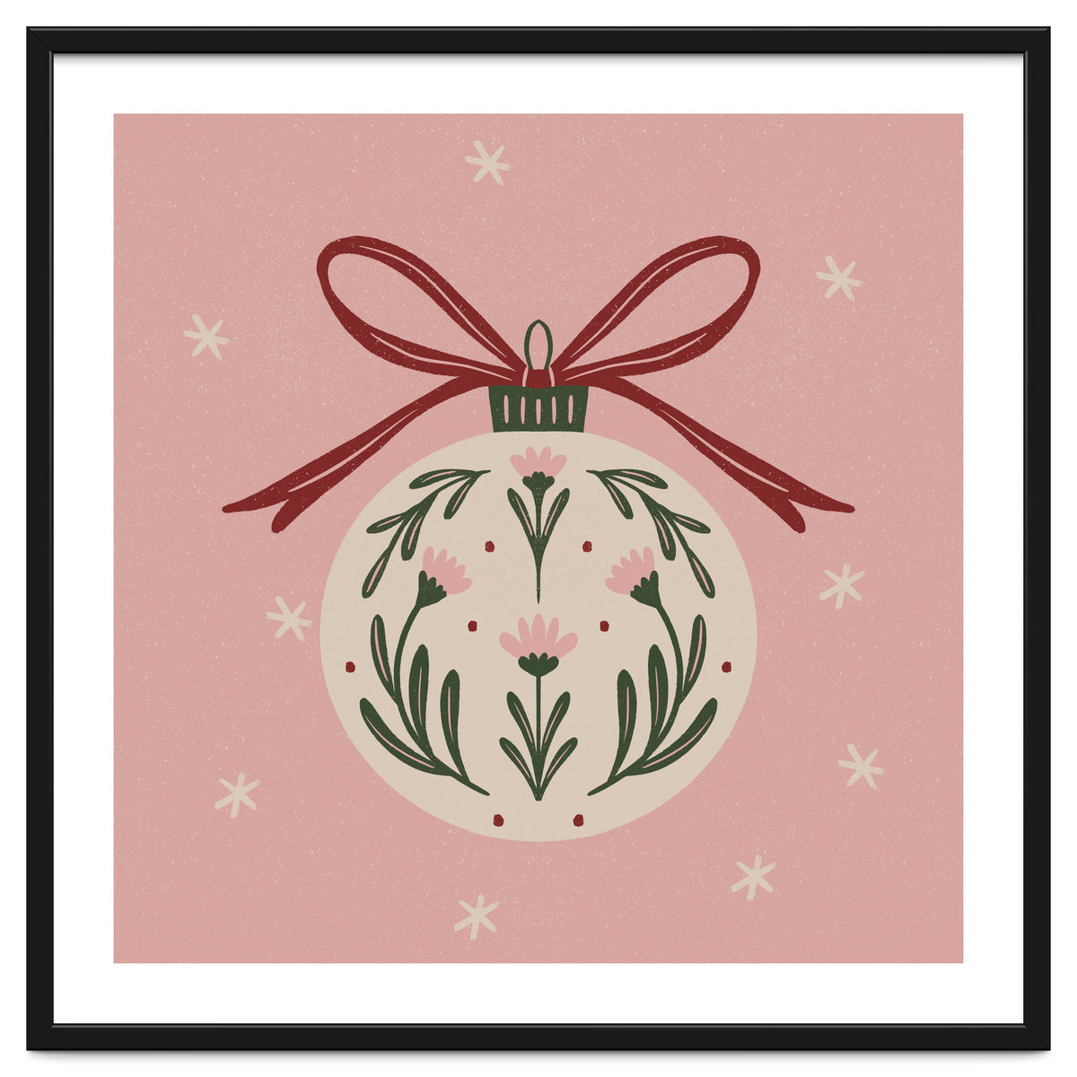 Christmas Flower Globe