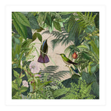 Tropical Hummingbird Jungle (Print Only) thumbnail