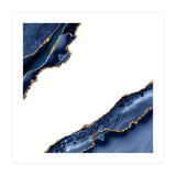 Navy & Gold Agate Texture 27 (Print Only) thumbnail