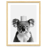 Koala, Toilet Paper Crown, Cute Animal Bathroom Art thumbnail