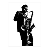 Rahsaan Roland Kirk Jazz Music Legend in Grayscale (Print Only) thumbnail