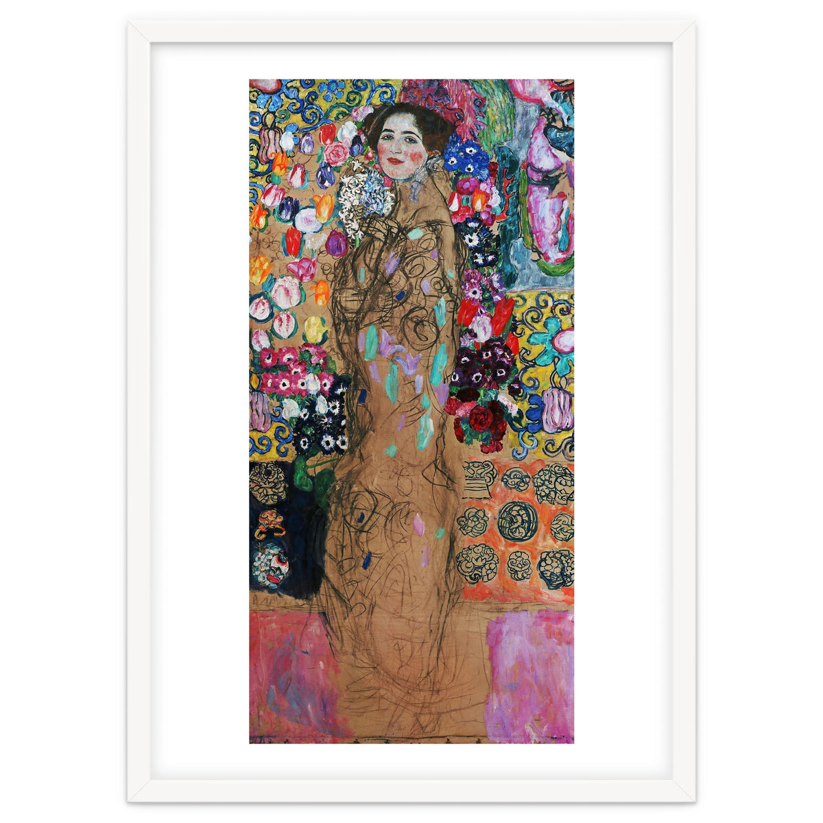 Gustav Klimt / 'Retrato de Maria Munk', 1917, Oil on canvas, 180 x 90 cm.