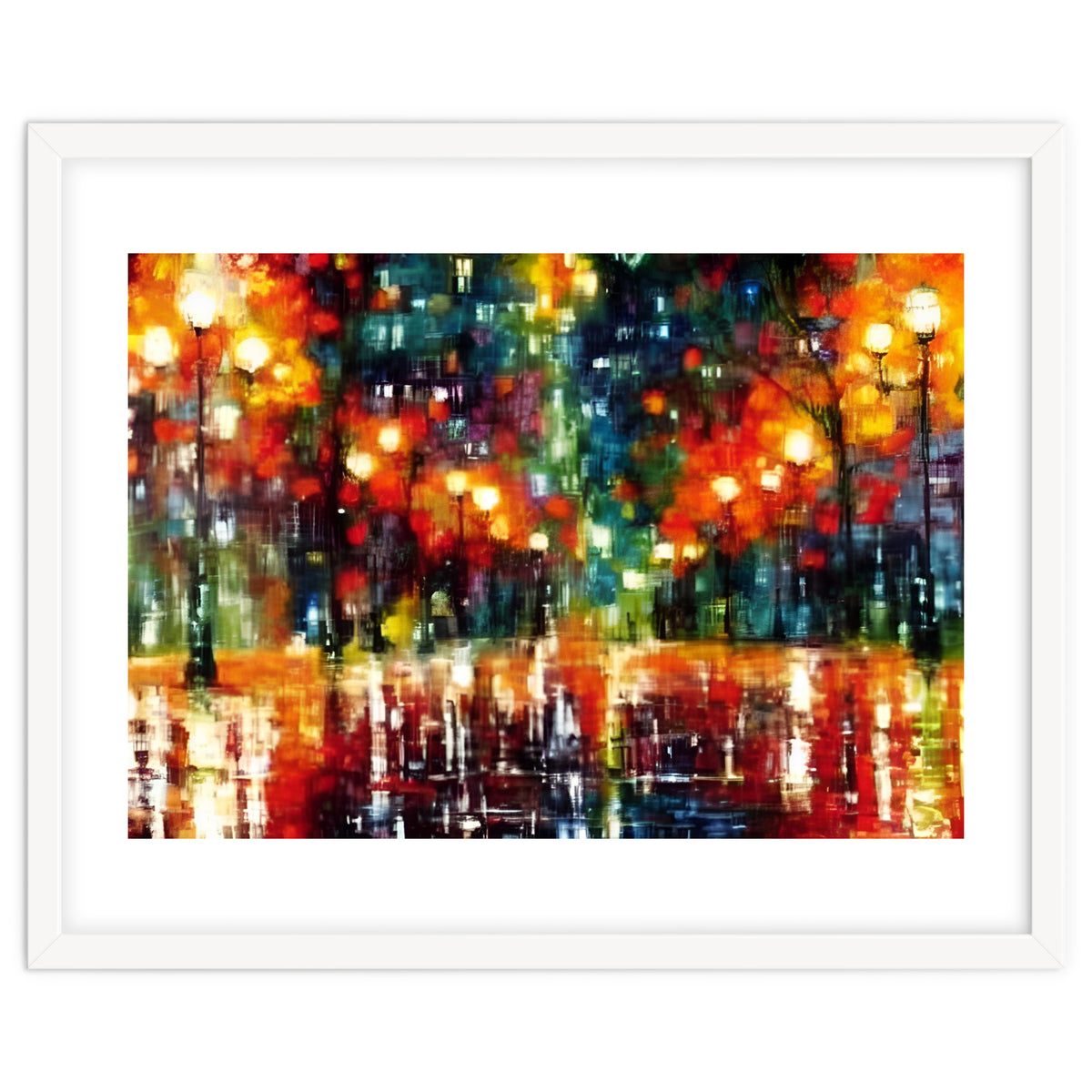 Abstract Contemporary Rainy