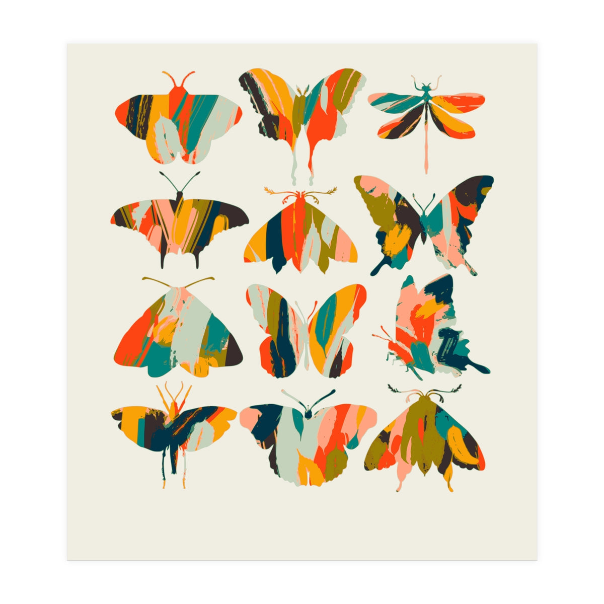 Colorful Butterflies (Print Only)