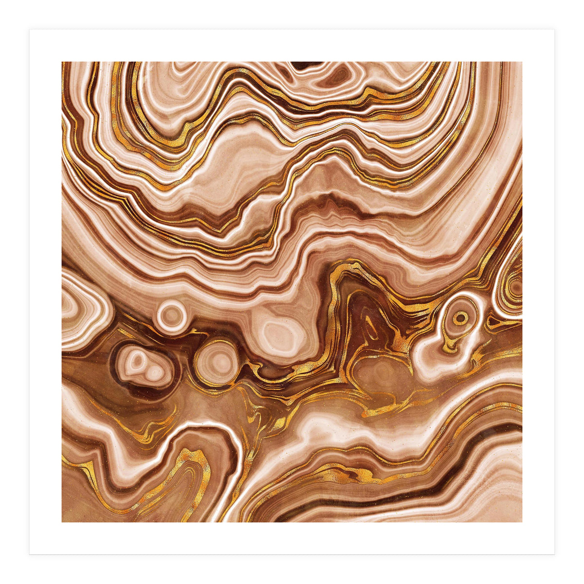 Golden Agate Texture 09 (Print Only)