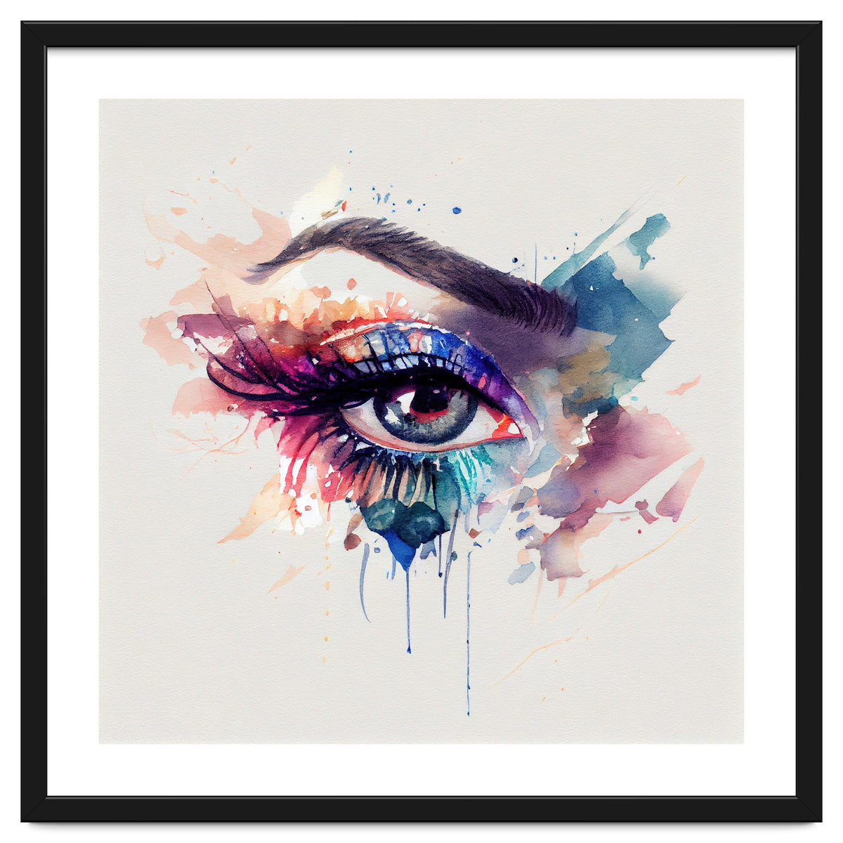 Watercolor Woman Eye #3