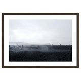 Tourists on the black sand beach - Iceland thumbnail