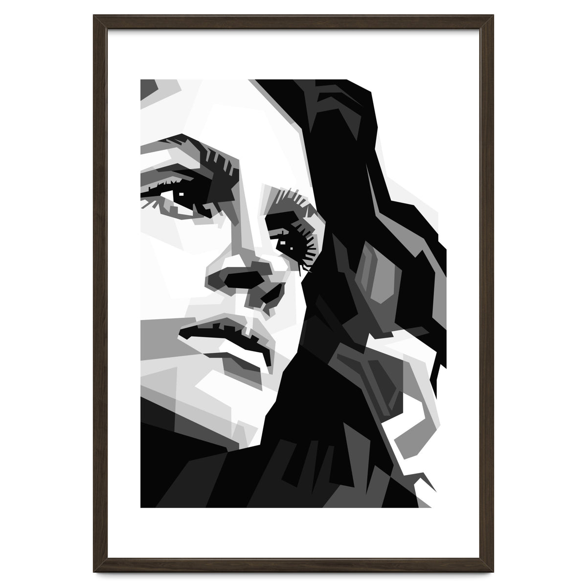 Julia Roberts Monochrome Illustration