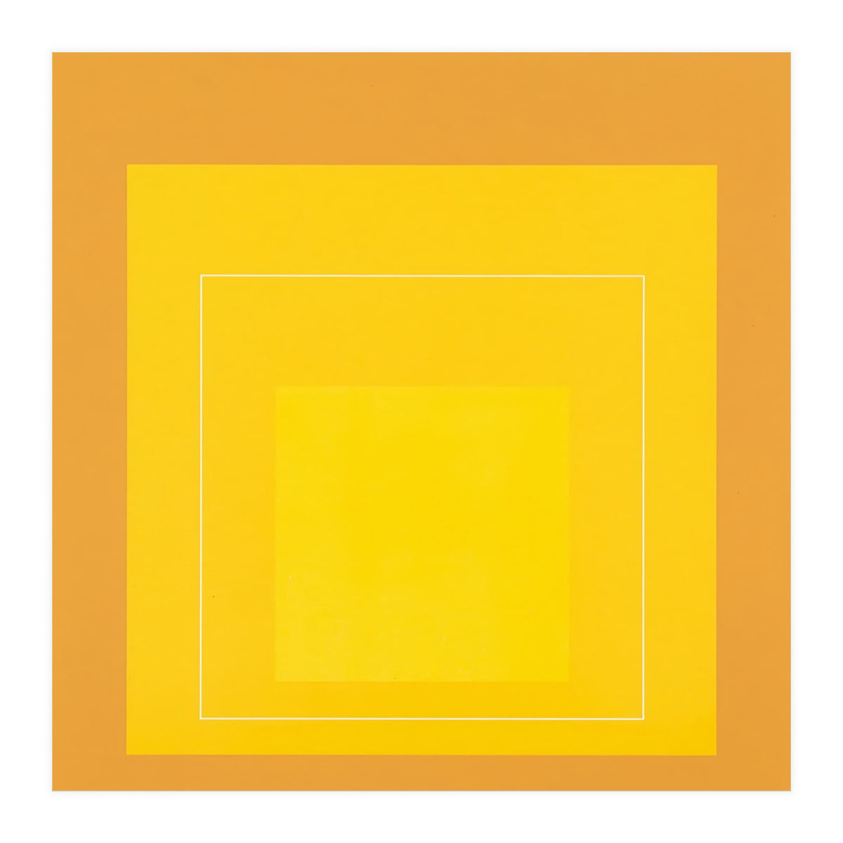 JOSEF ALBERS - HOMAGE TO THE SQUARE ORANGE YELLOW  (Print Only)
