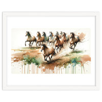 Galloping Horse Herd