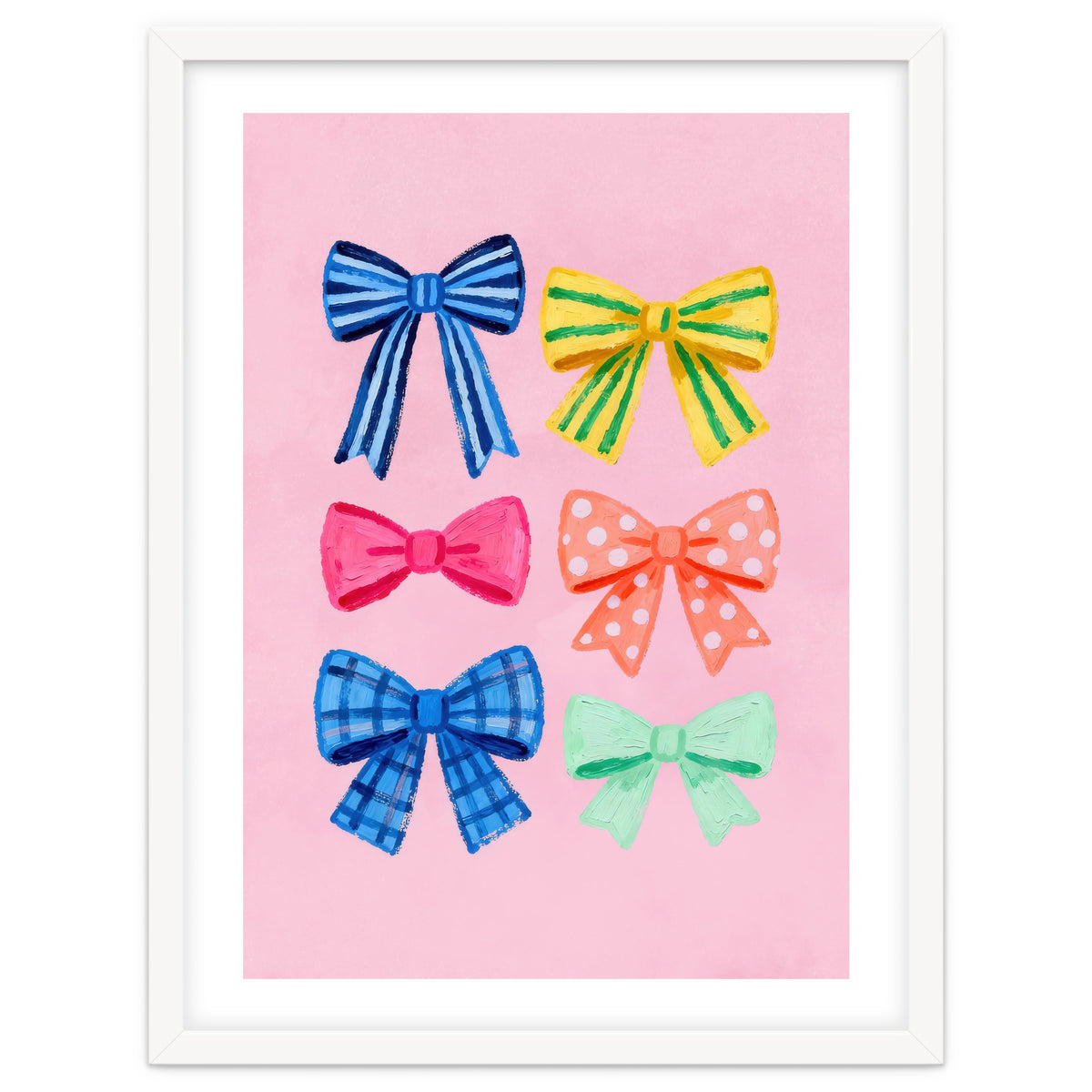 Colorful Ribbon Bows ties Illustration