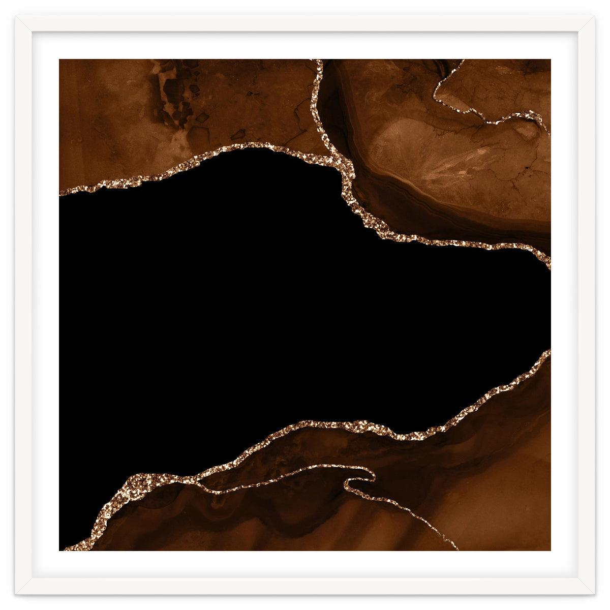 Brown & Gold Agate Texture 04