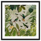 Vintage Exotic Hummingbirds Jungle thumbnail