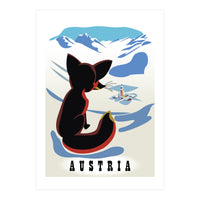 Austria Fox In The Snow (Print Only)