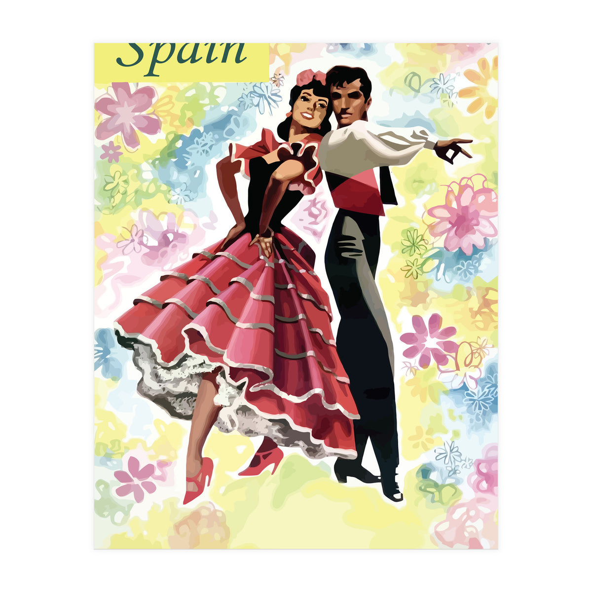 Spain, Dancing Couple (Print Only)
