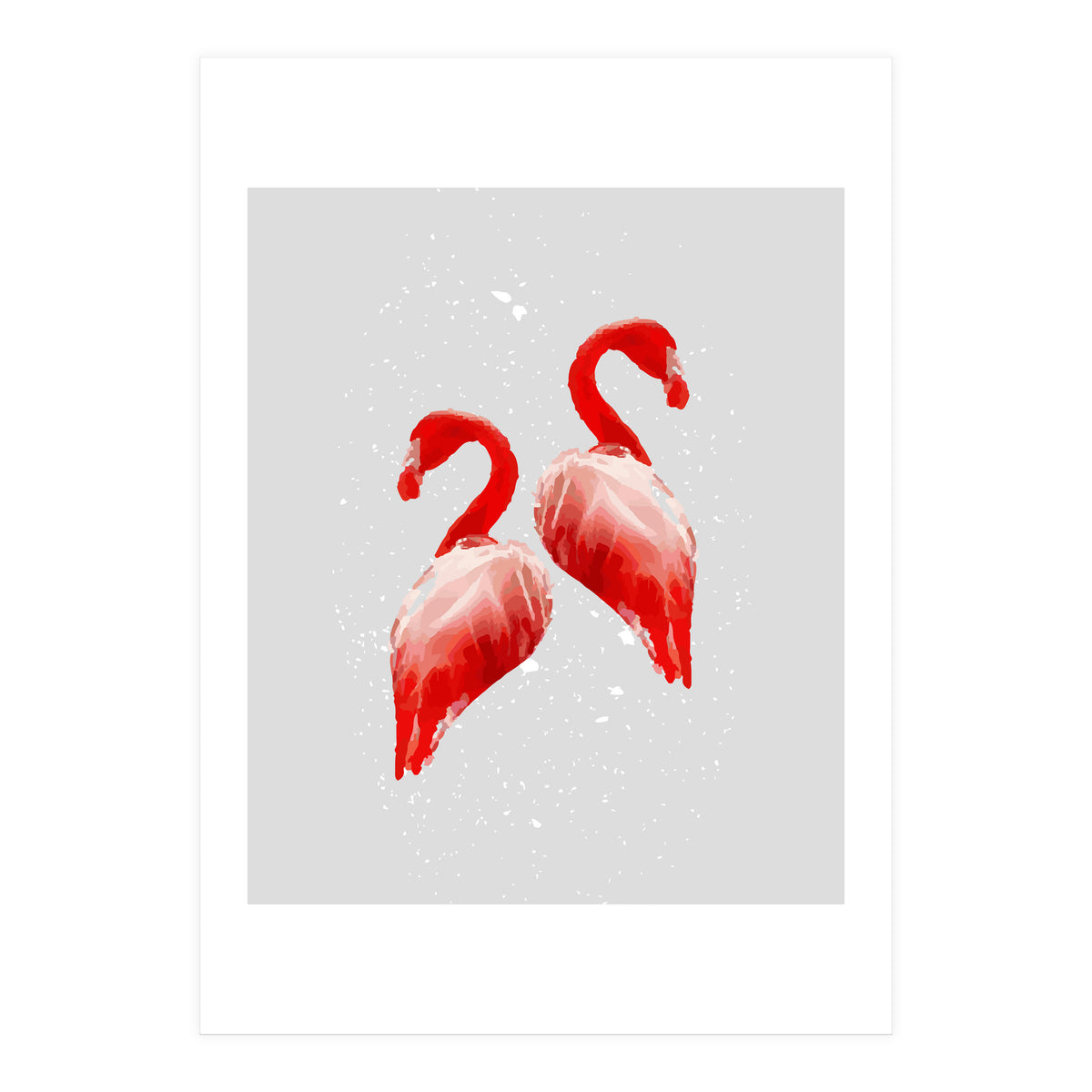 Flamingo Couple V1 (Print Only)