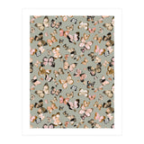 Flying Butterflies Gold Beige (Print Only) thumbnail
