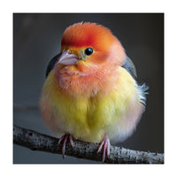 Beautiful Bird With Vibrant Orange And Yellow Plumage (Print Only)