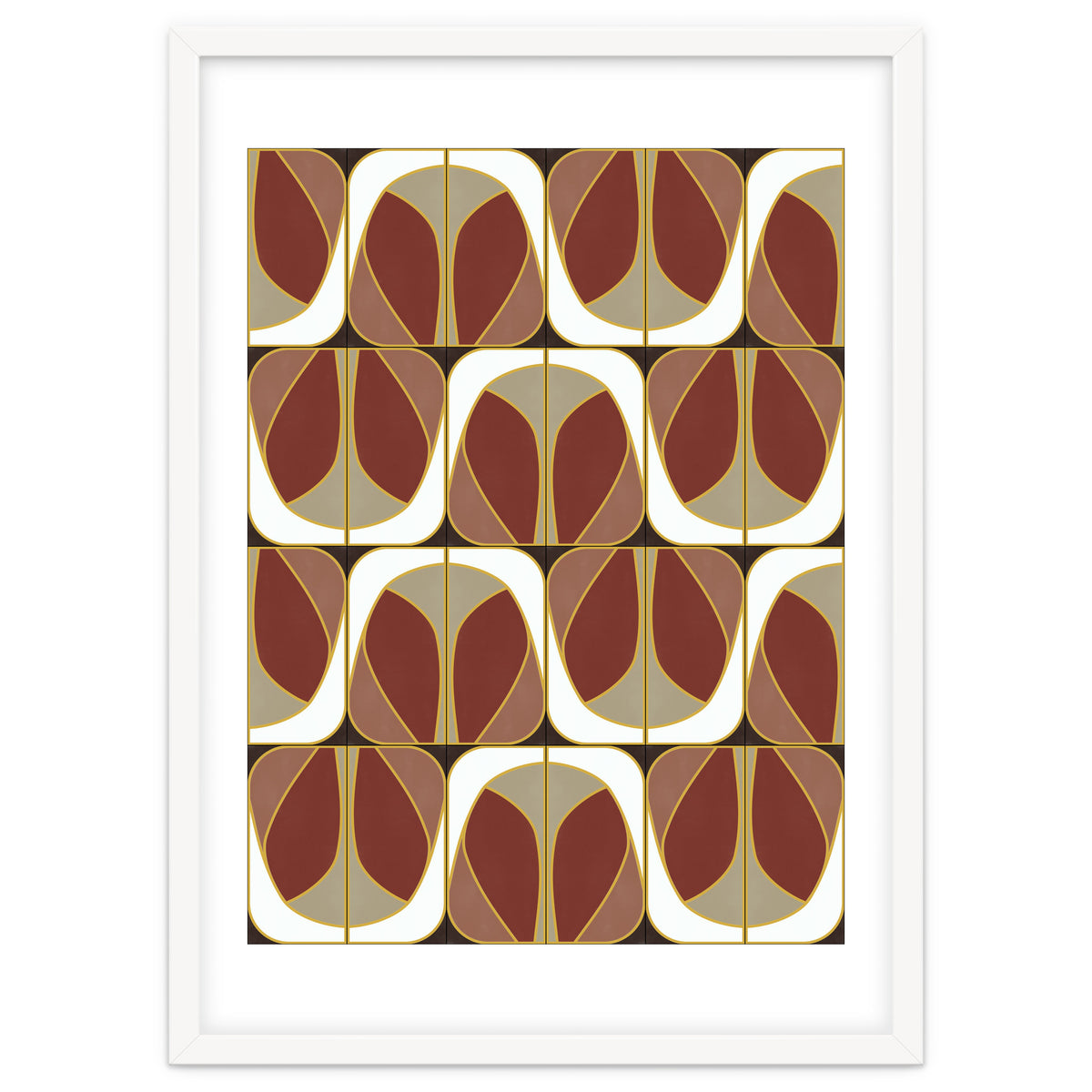 Umber Deco Mixed Tiles